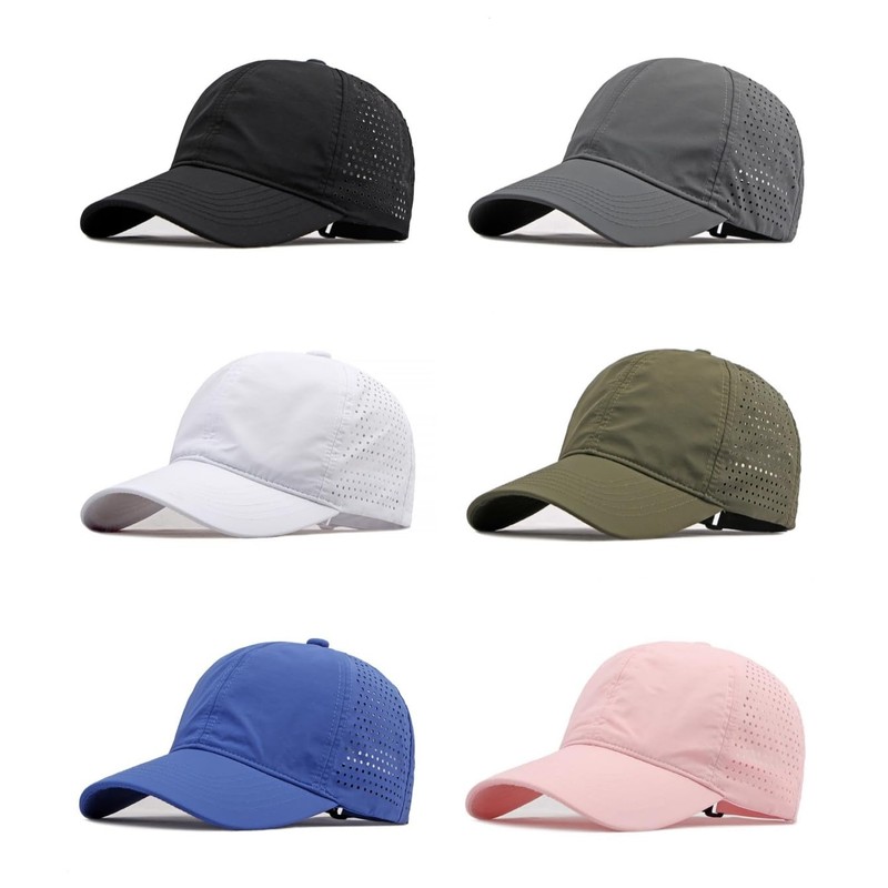 HIQIU Summer Mesh Breathable Quick Drying Baseball Cap Men, Outdoor