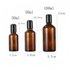 4 Pack 100mL Amber Glass Essential Oil Roller Bottles,Refillable Massage