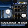 Auto Dynasty LED DRL Headlights Assembly Compatible with 1959-2018 Jeep