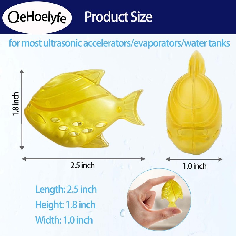 12 Pack Universal Humidifier Cleaner Fish for Humidifiers, Fish Tanks