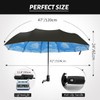 LLanxiry Umbrella Windproof Travel Umbrellas for Rain Black Folding Umbrellas