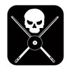 Pool Set Skull Boy Crossbones TP 561 vinyl 6" Decal