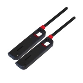 Vezee Fuel Included Handi BBQ Grill Click Flame Long Stem Lighter Refillable Butane Gas Candle Fireplace Kitchen Stove Wind Resistant Red