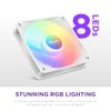 NZXT F120 RGB CORE [White] PC Case Fan RF-C12SF-W1 FN1920