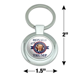 GRAPHICS & MORE Trump Inauguration 2025 Keychain Classy Round Chrome Plated Metal