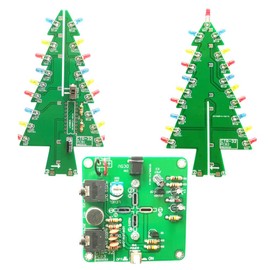 Gikfun Mini Advanced Audio-controlled Christmas Tree Diy Kit Practice Soldering Skill Board for Kid's Xmas Gift EK1685U