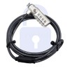 Noteking Nano Slot Security Cable Lock, 4-Digit Combination, 1.8m Steel