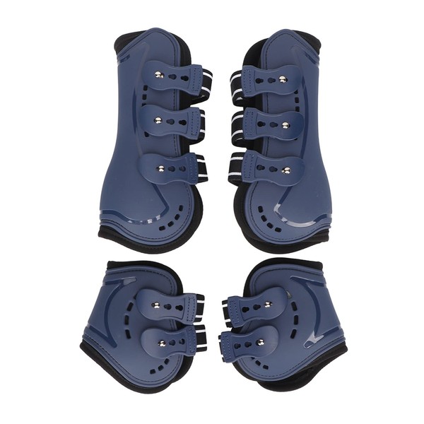 Naroote Gaiters Set of 4, Jumping Gaiters for Horses, Blue