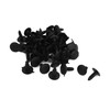 Hihaha 5 x 5mm Hole Dia Black Plastic Rivets Fastener