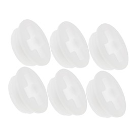 Healeved 6pcs Drum Bung Caps Sturdy Sealing Lids for Oil Water Tanks and Drums Leak Easy to Use for Chemical and Industrial Applications