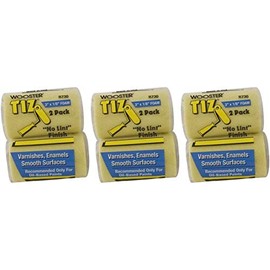 Wooster Brush R730-3 Tiz Foam Roller Cover, 1/8-Inch Nap, 2-Pack, 3-Inch-3 Pack