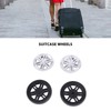 4 Sets Suitcase Repair Wheels with Covers PVC Wheel Casters