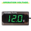 2 Pieces DC 4 to 28V Car Digital Voltmeter 12V