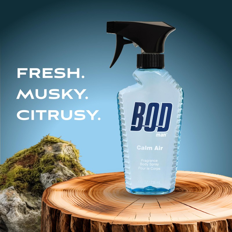 Bod Man BOD Man Fragrance Body Spray, Calm Air, 8