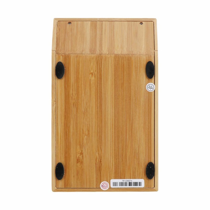 Omio Handcrafted Natural Bamboo Wooden Solar Calculator Standard Function Desktop