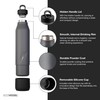 EcoVessel Stainless Steel Bottle with Removable Cup, Vacuum Insulated Thermos