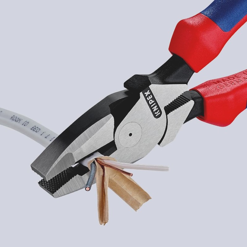 Knipex, Heavy Duty Lineman's Pliers for Wiring Work, 0902-240. Length