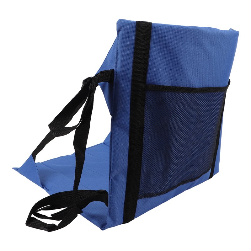 Foldable Seat Cushion Backrest Beach Chair Mat Single Person Portable
