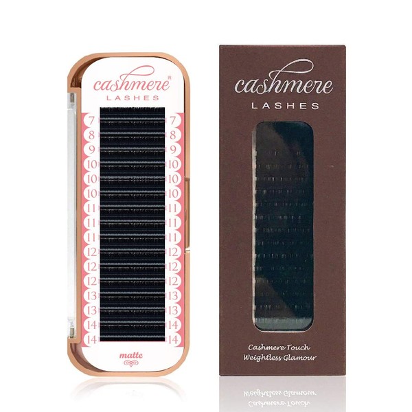 Cashmere Lashes Matte 0.25 C curl Mixed Tray Classic Flat