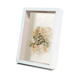 3D Picture Frame for Filling: 21 x 29.7 cm Picture Frame Deep for Filling, 3 cm Square Picture Frame 3D Object Frame for Filling with Glass Pane, for Decorative Wall Hanging or Desktop/Gift