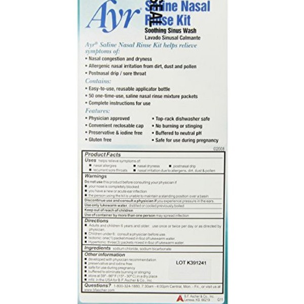 AYR Saline Nasal Rinse Kit SU - 50