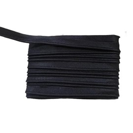 18Meters*1.2CM Black Polyester Piping Trim Piping Cord Tape for Edge Sewing