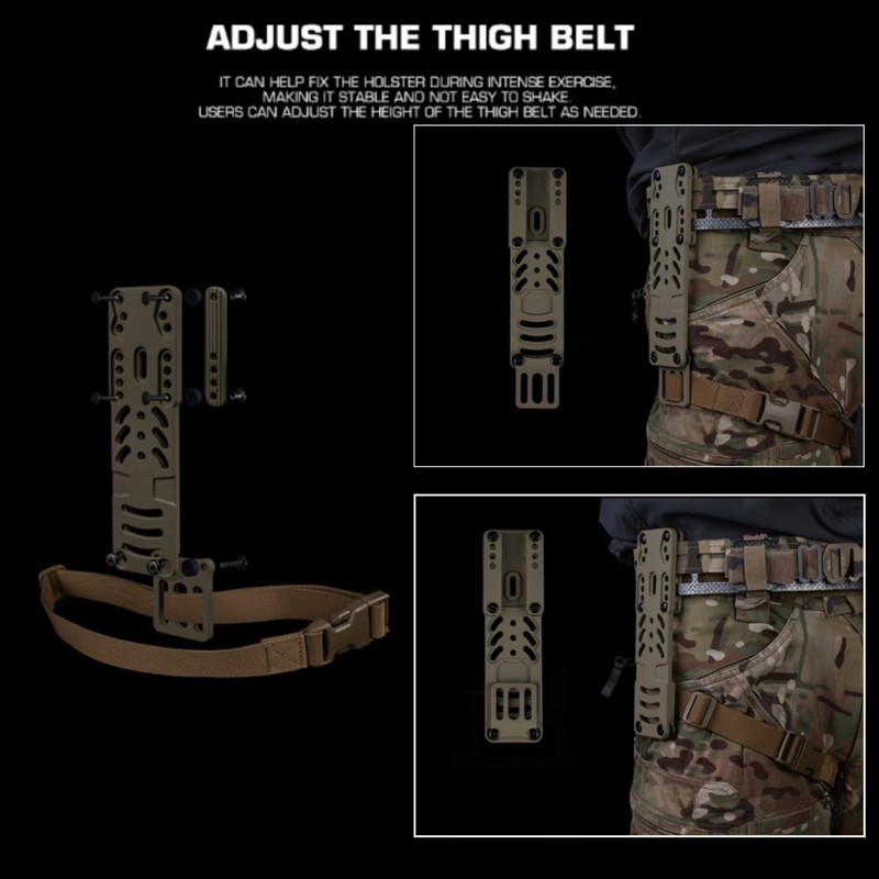 Modular Gun Holster Adapter, Tactical Leg Holster Adapter for QLS