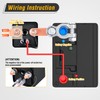 Nilight Remote Battery Disconnect Switch 12V 200A Car Anti-Theft Kill