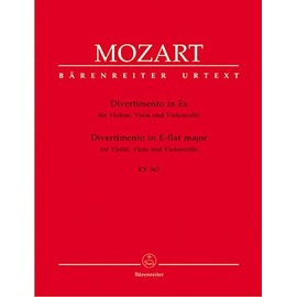 Divertimento in E-flat major for Violin, Viola and Violoncello K.563 (Parts)