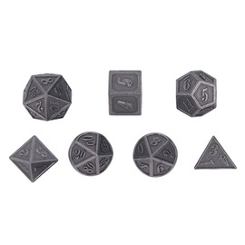 7pcs Metal Dice Set Polyhedron Rolling Zinc Alloy Role Playing Dice Set for Table Top Game Type 1