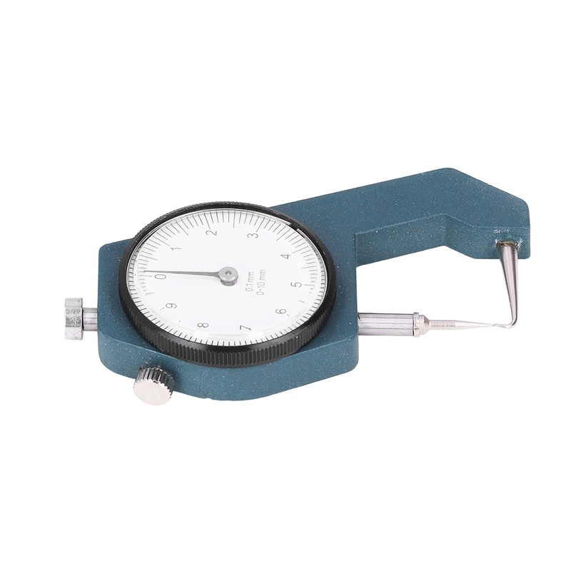 Dial Thickness Gauge Curved Tip Head 0 to 10mm Range