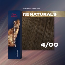 WELLA Koleston Perfect MePlus Pure Naturals Permanent Hair Colour Cream, No. 4/00 Medium Brown Natural, No. 4/00 60 ml 8005610651767