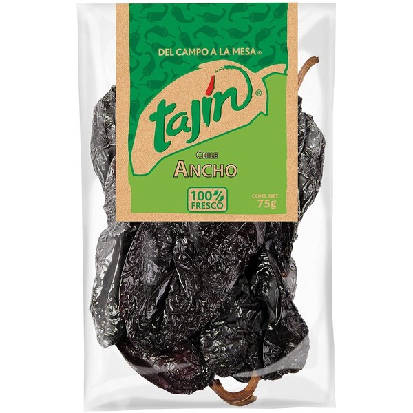 Tajin Ancho Chiles | 75 Grams | Chile Seco | Dry Chili