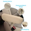 Dickno 2 PCS Car Front Seat Armrest Covers, Elastic Fabric