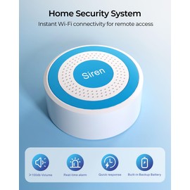 Clouree WiFi Door Alarm System, Wireless Alarm System 20 Piece Kit with Phone APP Alert Alarm Siren Door Window Sensor Motion Sensor Compatible with Alexa No Contract Ideal for Home, Garage, Apartment