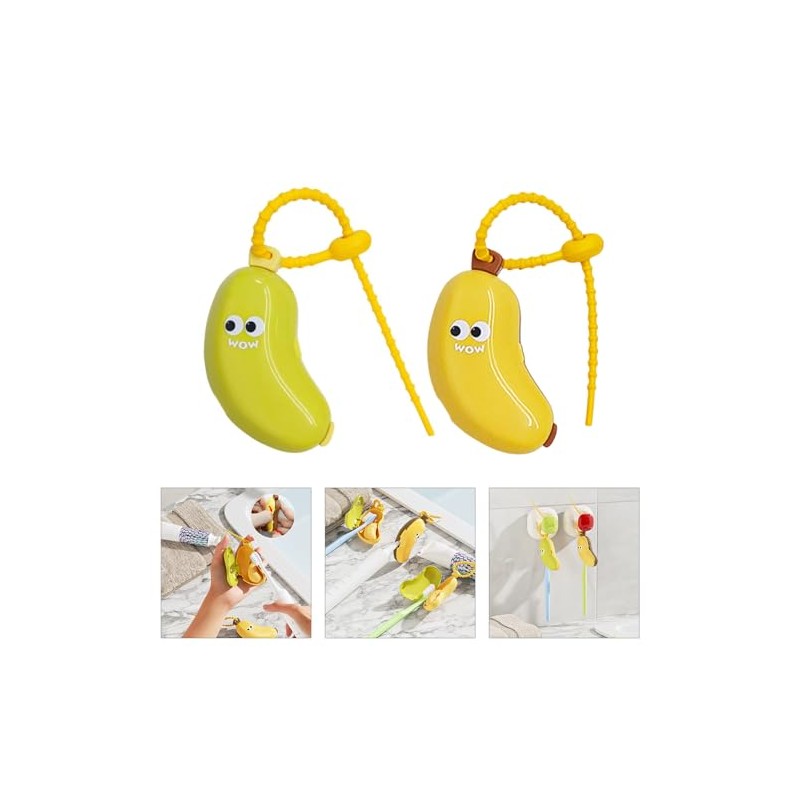Cartoon Banana Forma De Dientes Protector Higiendees Portátiles Higiende