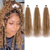 Passion Twist Hair Extensions Blond Curly Crochet Hair 12 Inch
