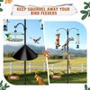 Squirrel Proof Baffle for Bird Feeder Pole, Outdoor Pole Mount
