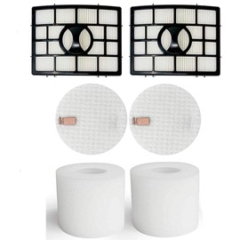 Eztronics Corp2 Pack NV650 NV750 Foam & Filter hepa kit Fits for Shark Navigator Lift-Away NV650W, NV651, NV652, NV750REF, NV750W, NV751 & NV752 Vacuums Part # XFF650
