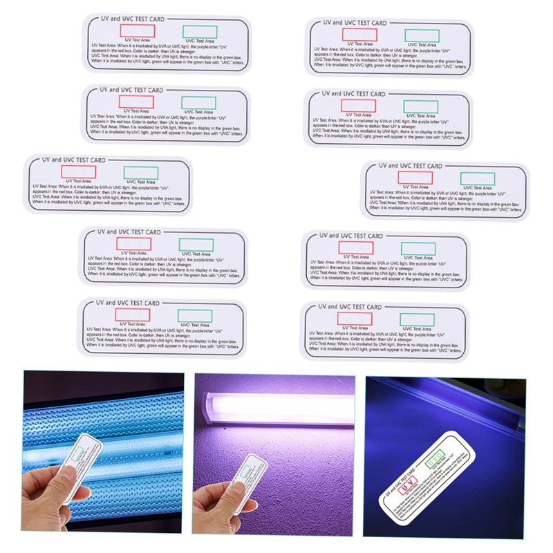 NOLITOY Uv Test Cards Set 10pcs High Contrast Test Cards