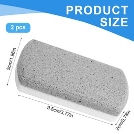 EIHI 2 x double-sided pumice stone for feet, callus remover and scrubber, pedicure stones, foot pumice stone for hard skin on feet and body, exfoliating and smoothing the skin