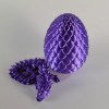 Cinderwing Purple Articulated 12" Crystal Dragon & Egg Fidget/Sensory Toy,
