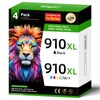 910XL Ink Cartridge High-yield 4-Pack Replacement for HP 910 910XL
