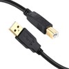 XBOHJOE USB 2.0 Printer Cable 10M A Male to B Male Gold Plated Connector Type B to Scanner Cable Compatible HP Canon Brother Epson Dell Multifunction Fax Machine Copy Black 10M