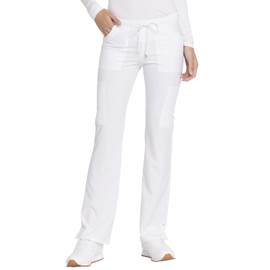 HeartSoul Women Scrubs Pant Low Rise Drawstring HS025T, XL Tall, White