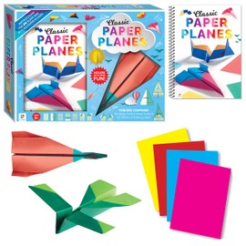 Zap! Extra Classic Paper Planes Kit - Includes 25 Sheets of Paper & Instruction Book, Master 20, Learn New Folding Techniques, Indoor Activity Books for Kids & Adults Alike, Ages 6+
