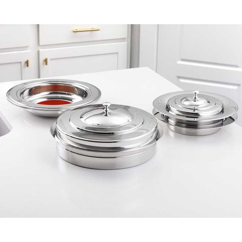 Steadfast Selections - (Offering Plate Red Premium Stainless Steel Offering