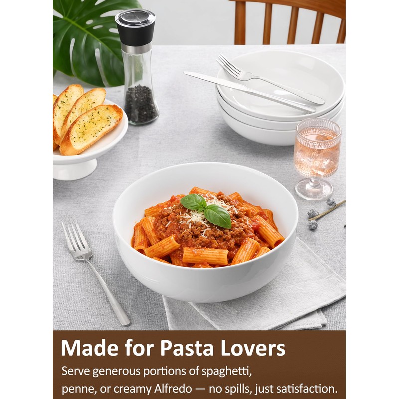 Yedio Pasta Serving Bowls 120 Ounce 9.7” Large Serving Bowls,