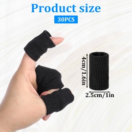 QfwdfcTrenz 30PCS Black Finger Sleeves