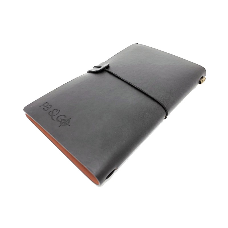 Refillable Leather Travelers Style Journal Writing Notebook - Blank And